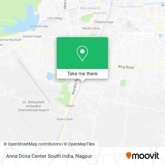 Anna Dosa Center South India map