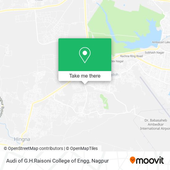 Audi of G.H.Raisoni College of Engg map