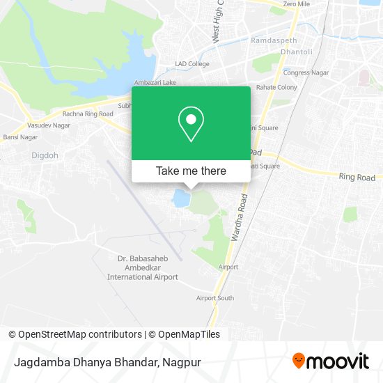 Jagdamba Dhanya Bhandar map