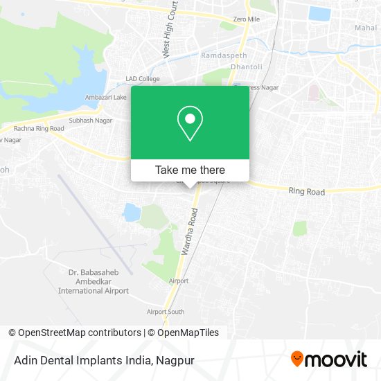 Adin Dental Implants India map