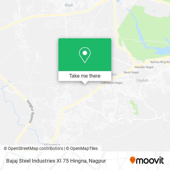 Bajaj Steel Industries XI 75 Hingna map