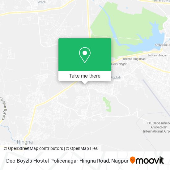 Deo Boyzls Hostel-Policenagar Hingna Road map