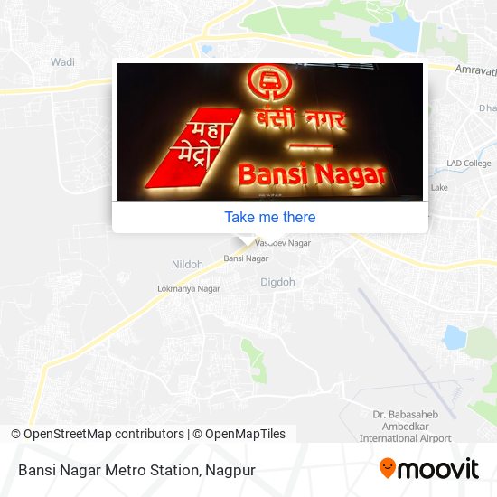 Bansi Nagar Metro Station map