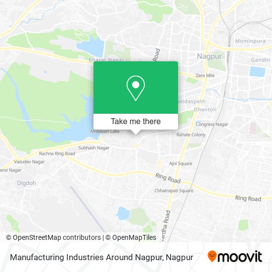 Manufacturing Industries Around Nagpur map