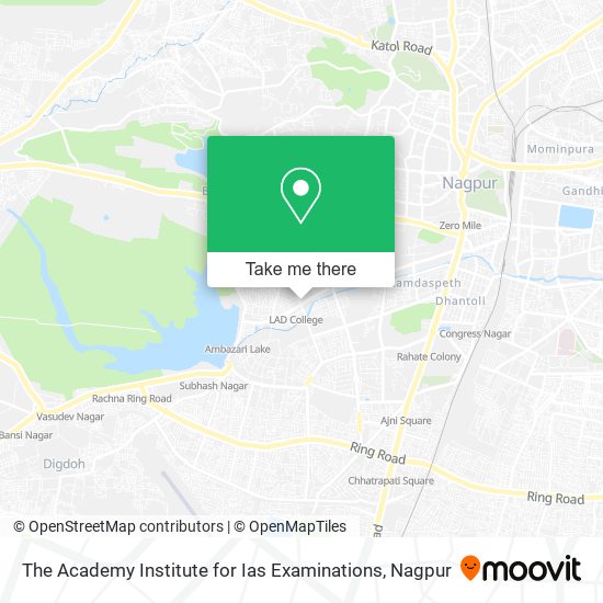 The Academy Institute for Ias Examinations map