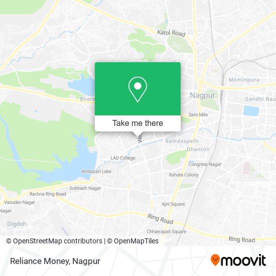 Reliance Money map