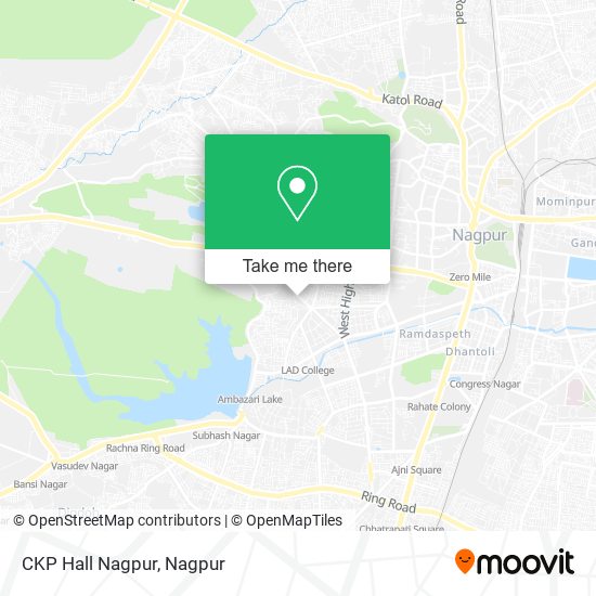 CKP Hall Nagpur map