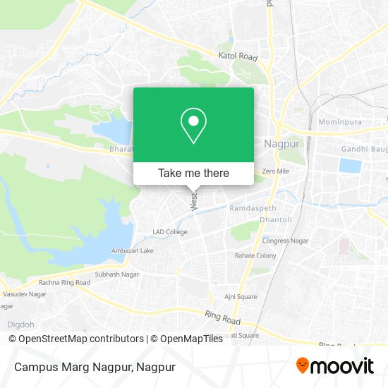 Campus Marg Nagpur map