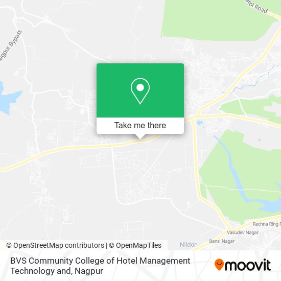 BVS Community College of Hotel Management Technology and map