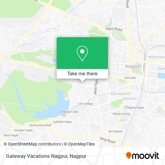 Gateway Vacations Nagpur map