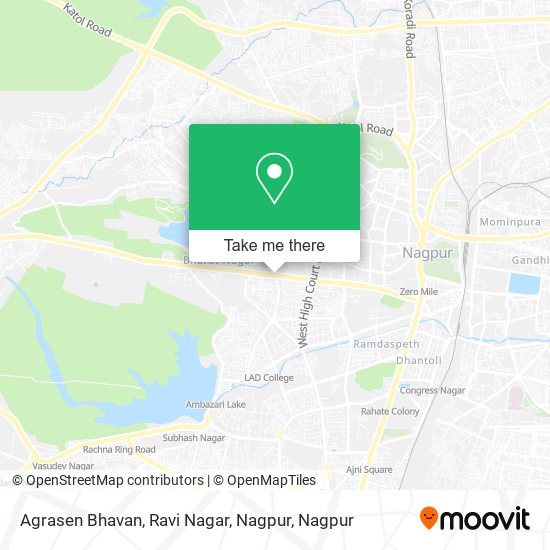 Agrasen Bhavan, Ravi Nagar, Nagpur map