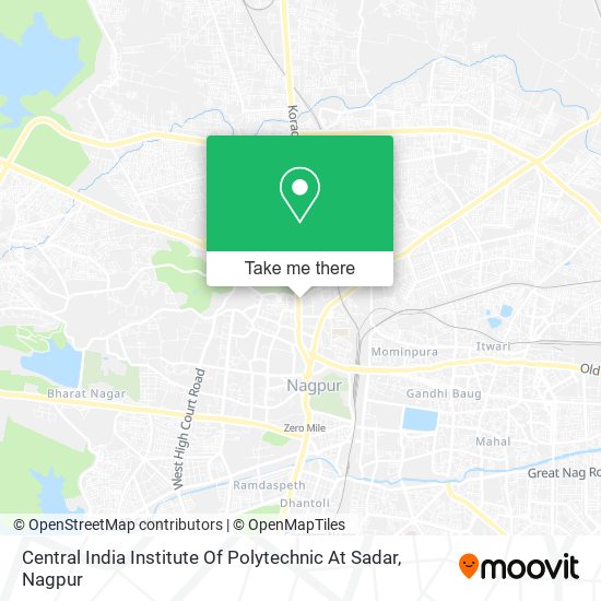 Central India Institute Of Polytechnic At Sadar map