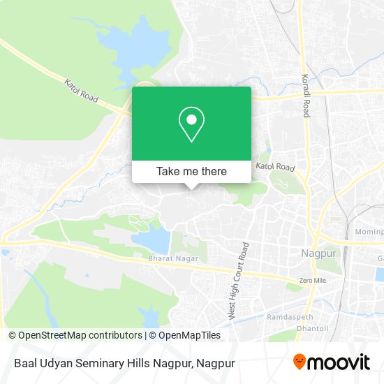 Baal Udyan Seminary Hills Nagpur map