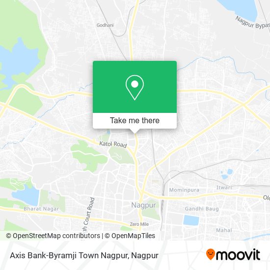 Axis Bank-Byramji Town Nagpur map