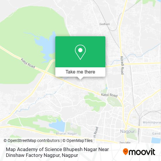 Map Academy of Science Bhupesh Nagar Near Dinshaw Factory Nagpur map