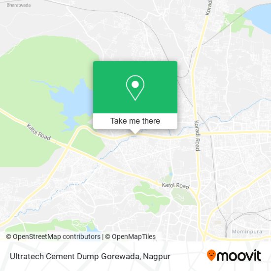 Ultratech Cement Dump Gorewada map