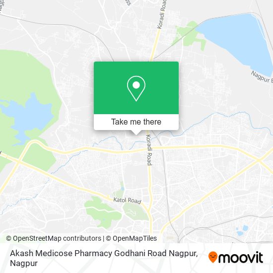 Akash Medicose Pharmacy Godhani Road Nagpur map