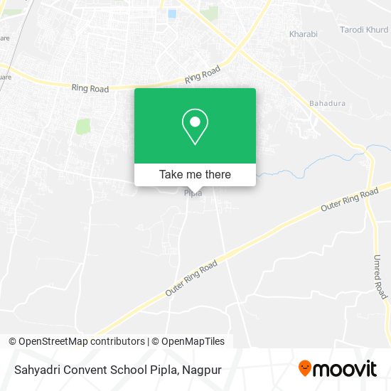 Sahyadri Convent School Pipla map