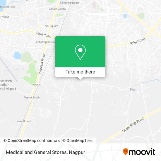 Medical and General Stores map