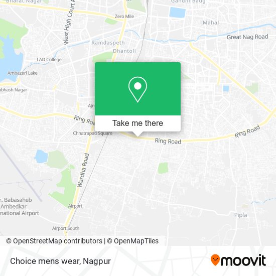 Choice mens wear map