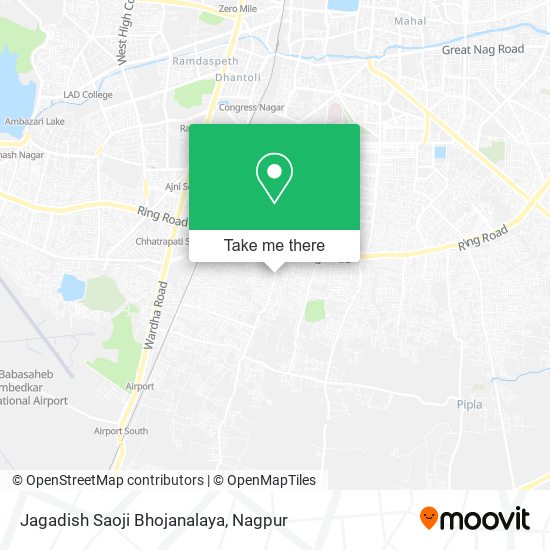 Jagadish Saoji Bhojanalaya map
