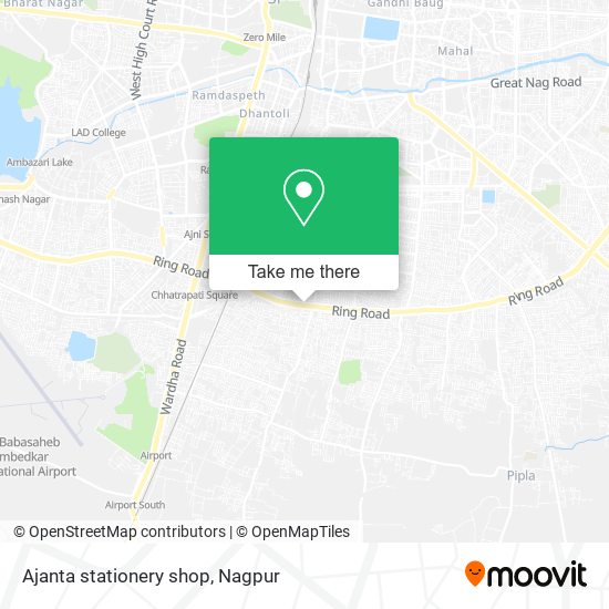 Ajanta stationery shop map