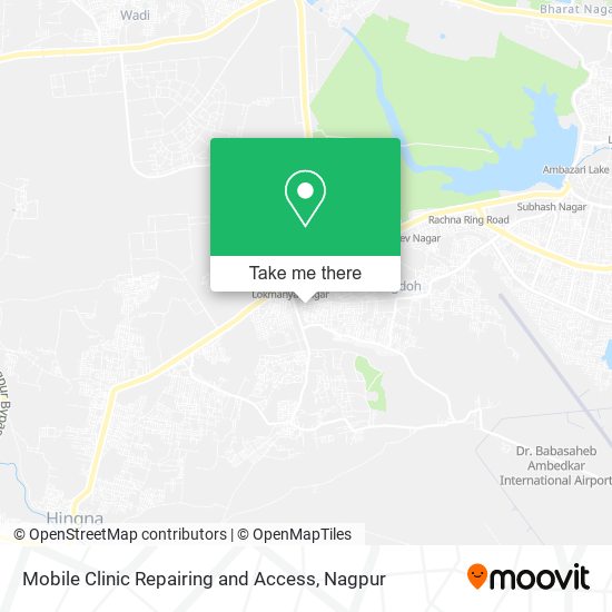 Mobile Clinic Repairing and Access map