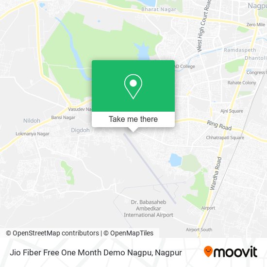Jio Fiber Free One Month Demo Nagpu map