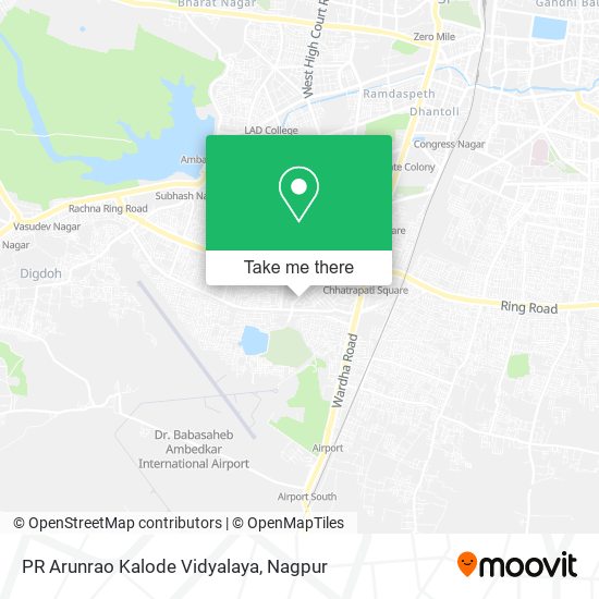 PR Arunrao Kalode Vidyalaya map