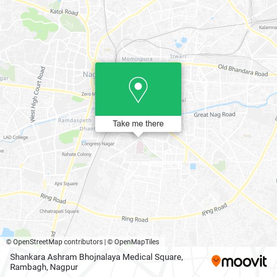 Shankara Ashram Bhojnalaya Medical Square, Rambagh map