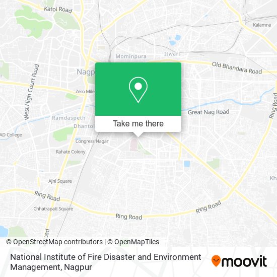 National Institute of Fire Disaster and Environment Management map