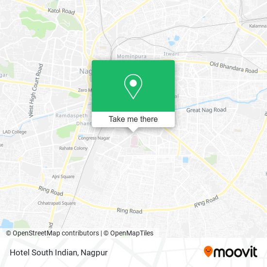 Hotel South Indian map