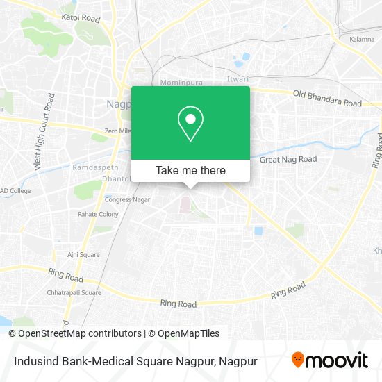 Indusind Bank-Medical Square Nagpur map