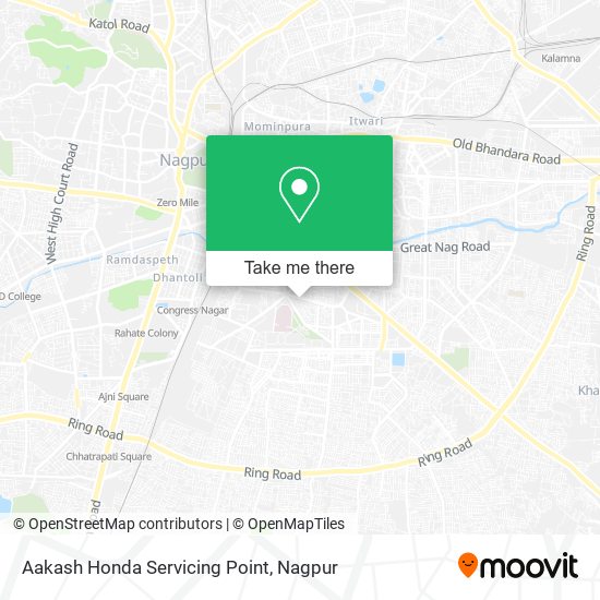 Aakash Honda Servicing Point map