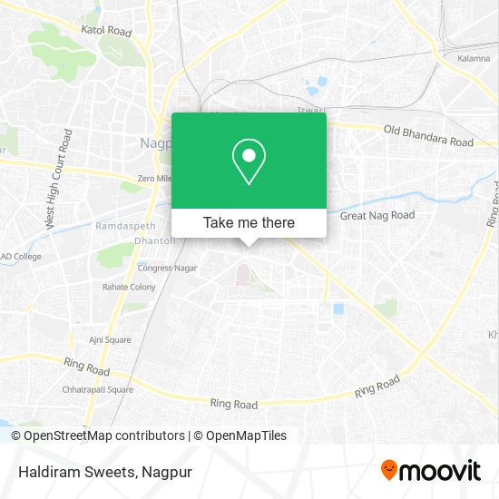 Haldiram Sweets map