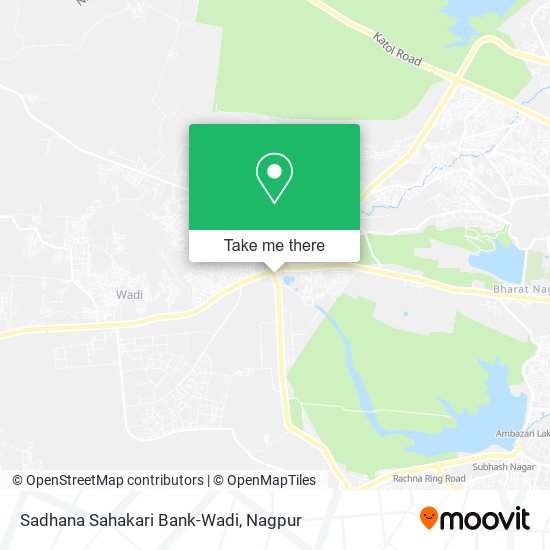 Sadhana Sahakari Bank-Wadi map