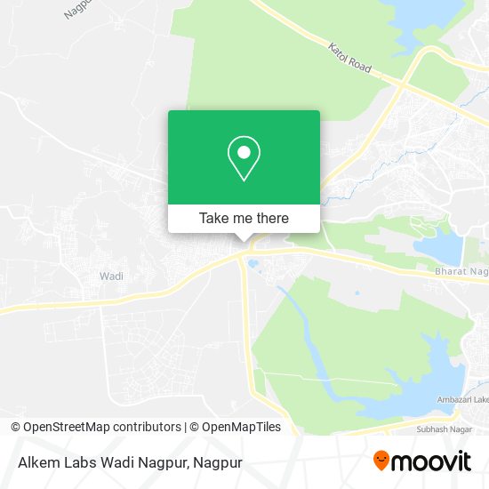 Alkem Labs Wadi Nagpur map