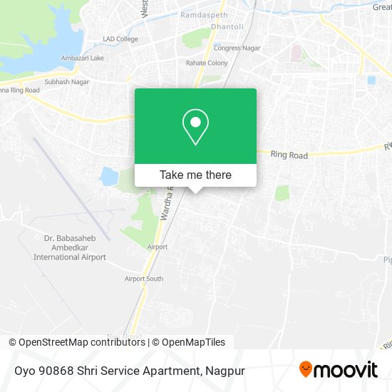 Oyo 90868 Shri Service Apartment map