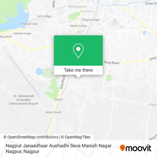 Nagpur Janaadhaar Aushadhi Seva Manish Nagar Nagpur map