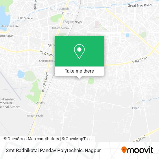 Smt Radhikatai Pandav Polytechnic map