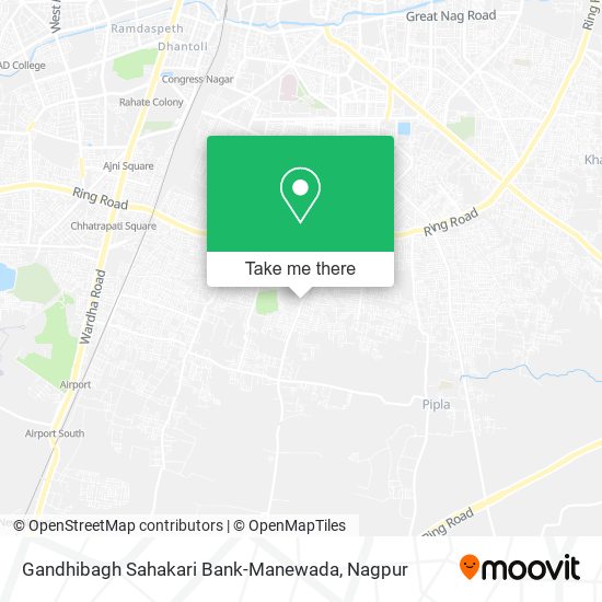 Gandhibagh Sahakari Bank-Manewada map