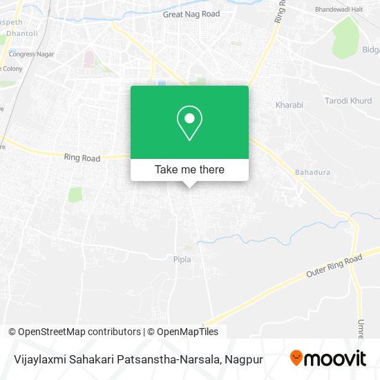 Vijaylaxmi Sahakari Patsanstha-Narsala map