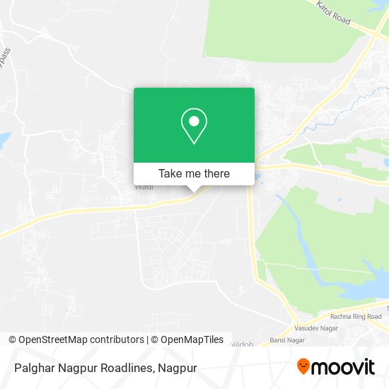 Palghar Nagpur Roadlines map