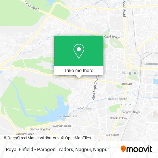 Royal Enfield - Paragon Traders, Nagpur map