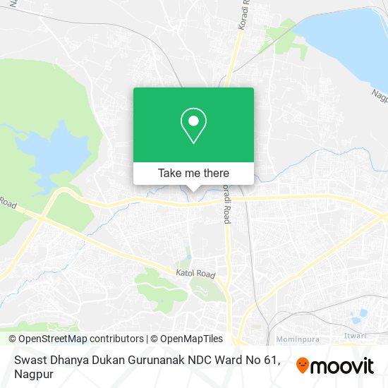 Swast Dhanya Dukan Gurunanak NDC Ward No 61 map