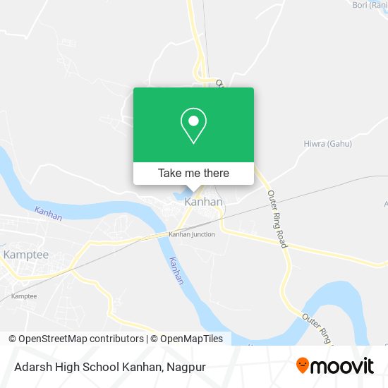 Adarsh High School Kanhan map