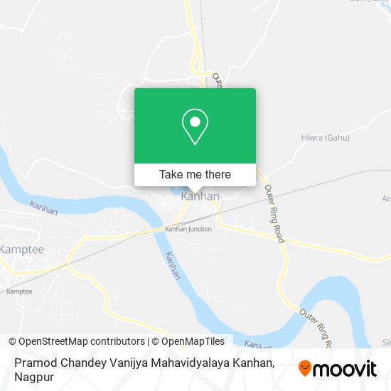 Pramod Chandey Vanijya Mahavidyalaya Kanhan map