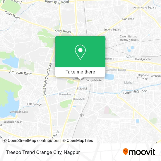 Treebo Trend Orange City map