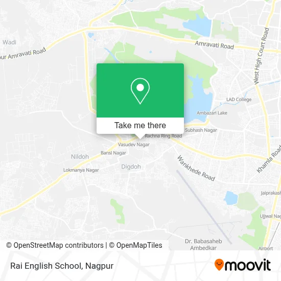 Rai English School map