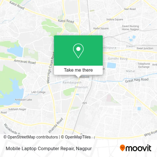 Mobile Laptop Computer Repair map